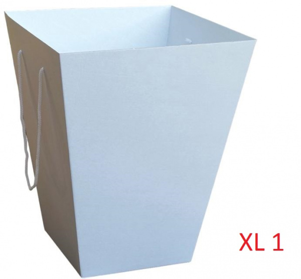 Коробка для цветов 270*410*530мм XL 1 белый