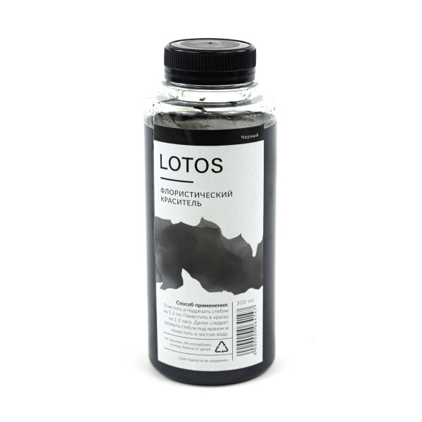 Краска для цветов 300мл Lotos, черный